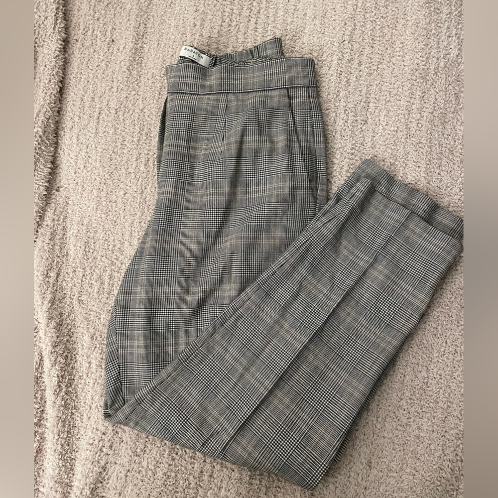 Babaton Plaid Slacks Size 6